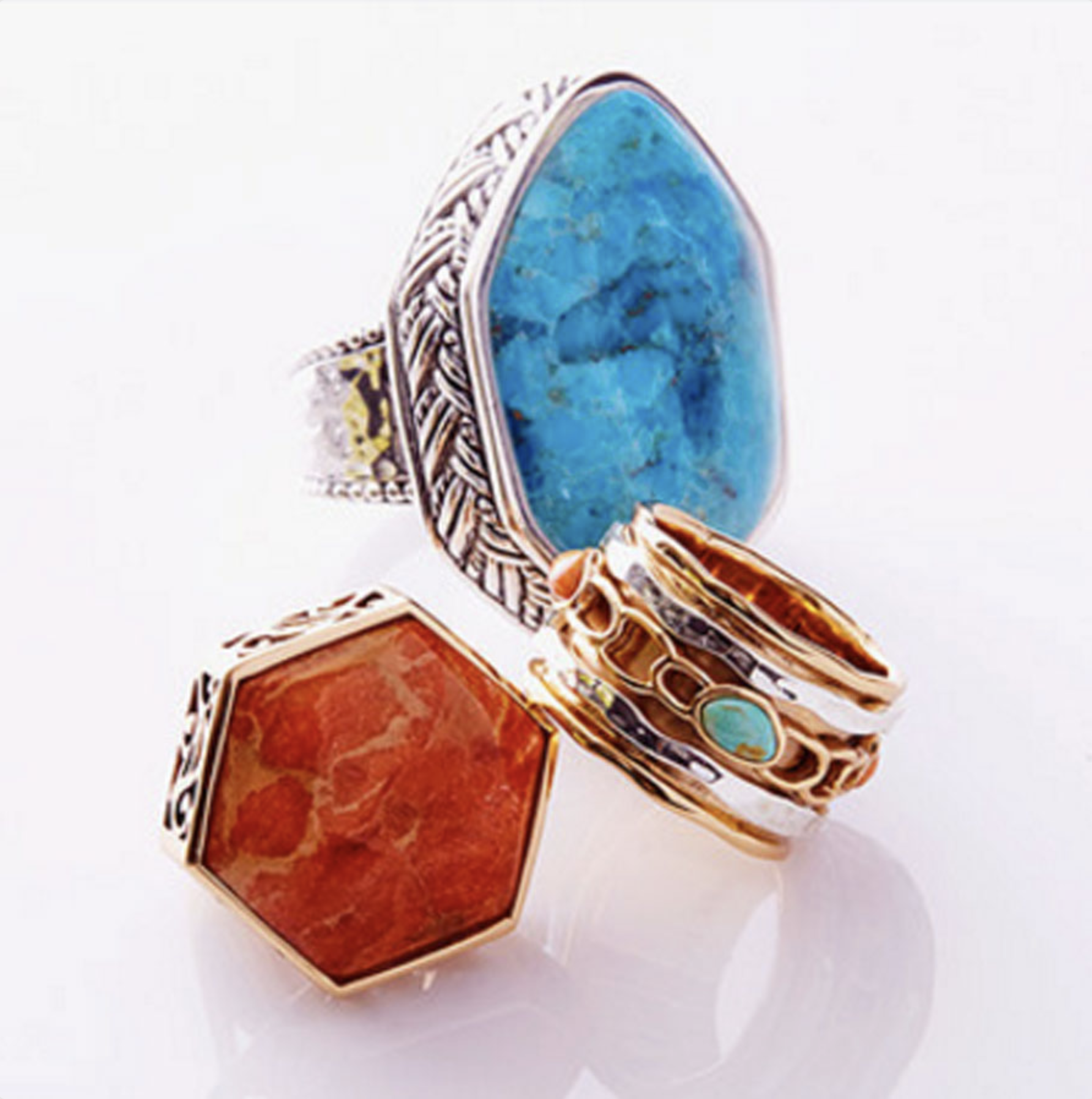 Bryan Carle THOB Original Editorial Women Jewelry Three Rings