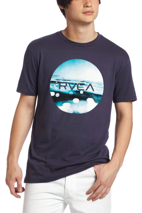 Bryan Carle THOB Original Men Clothing Surf Skate Top T Shirt Short Sleeve Slate RVCA Water Surface Bottoms White Jeans