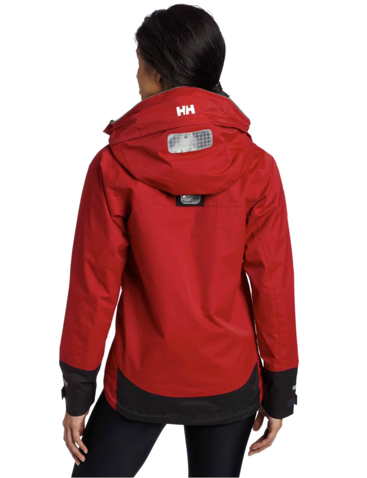 Bryan Carle THOB Original Women Clothing Coat Outdoor Active Wear Red Black White Helly Hansen Bottoms Leggings Red Reflective Hood Out Back Detail
