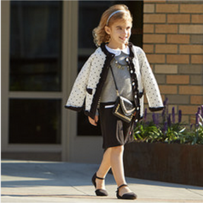 Bryan Carle THOB Original Editorial Kids Girl Clothing Jacket Skirt Chanel Outside