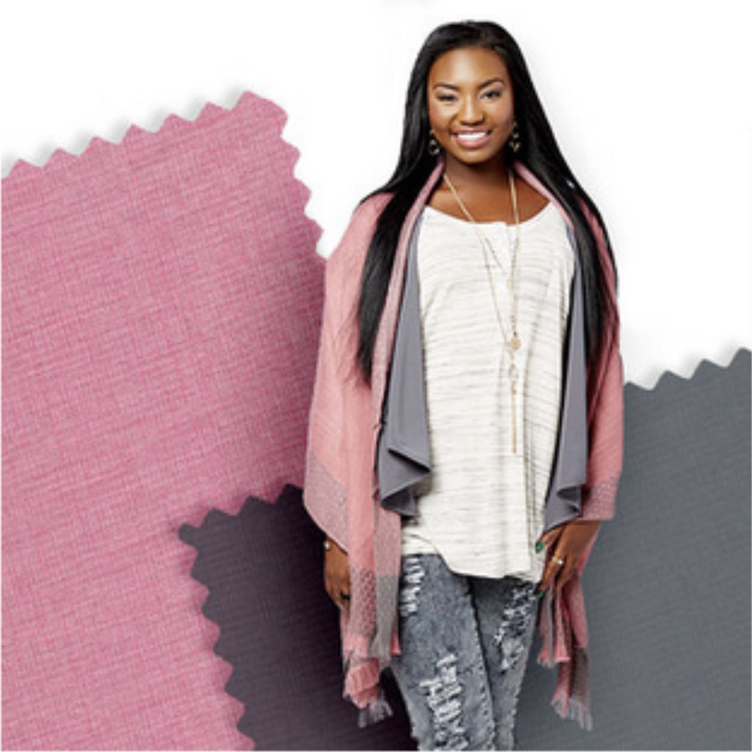 Bryan Carle THOB Original Editorial Women Clothing Top Pink Grey Standing
