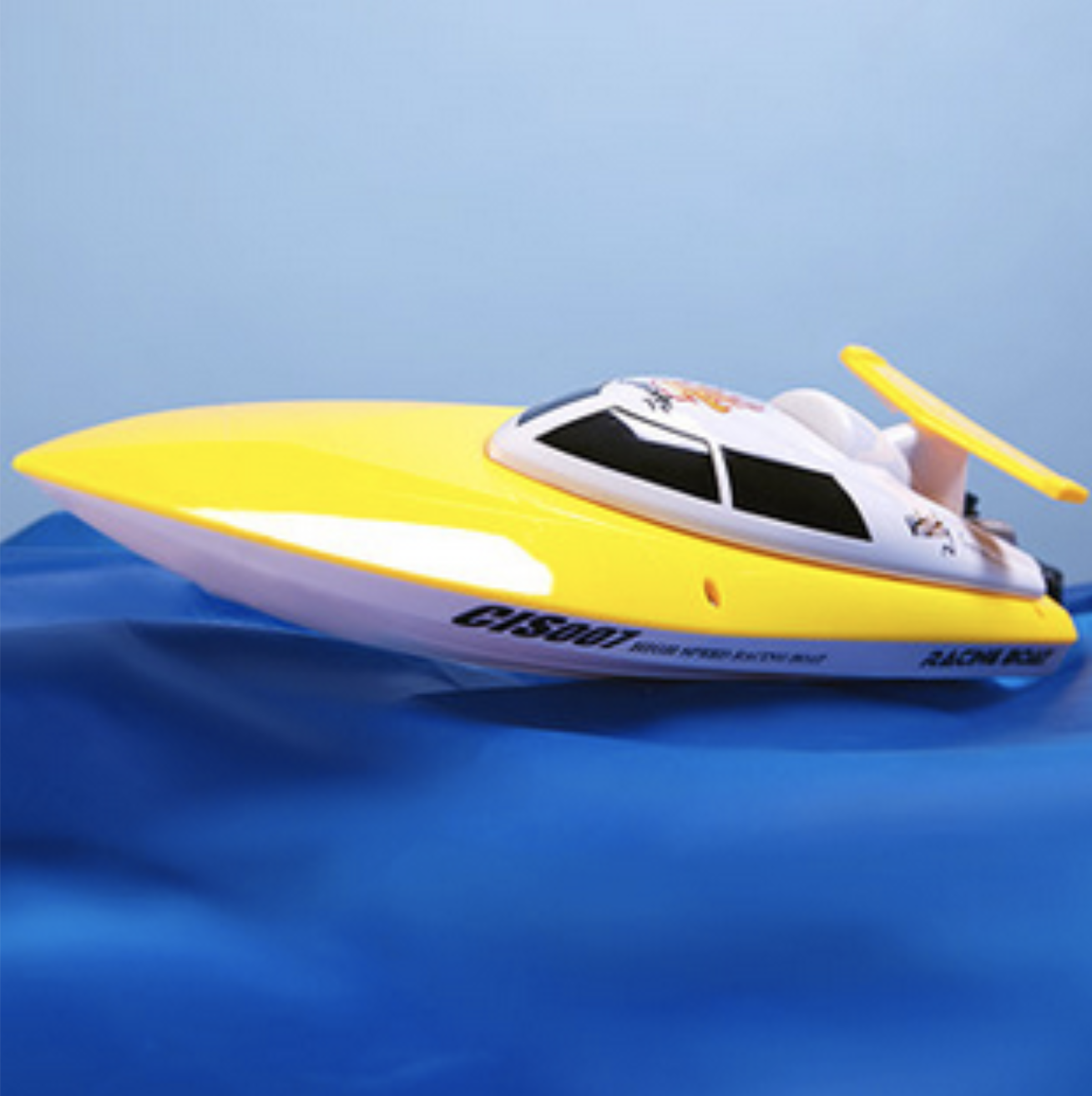 Bryan Carle THOB Original Editorial Radio Controlled Race Boat Waves