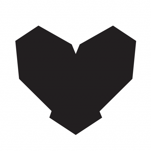 Bryan Carle The Heart of Bryan Original THOB Icon Black Heart White Background Thumbnail 150